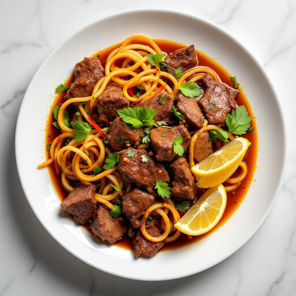 Boeuf à la vapeur aux épices