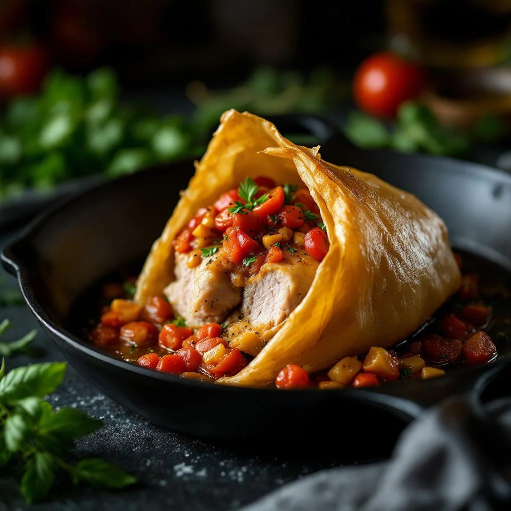 Bouchées de Porc en Papillote