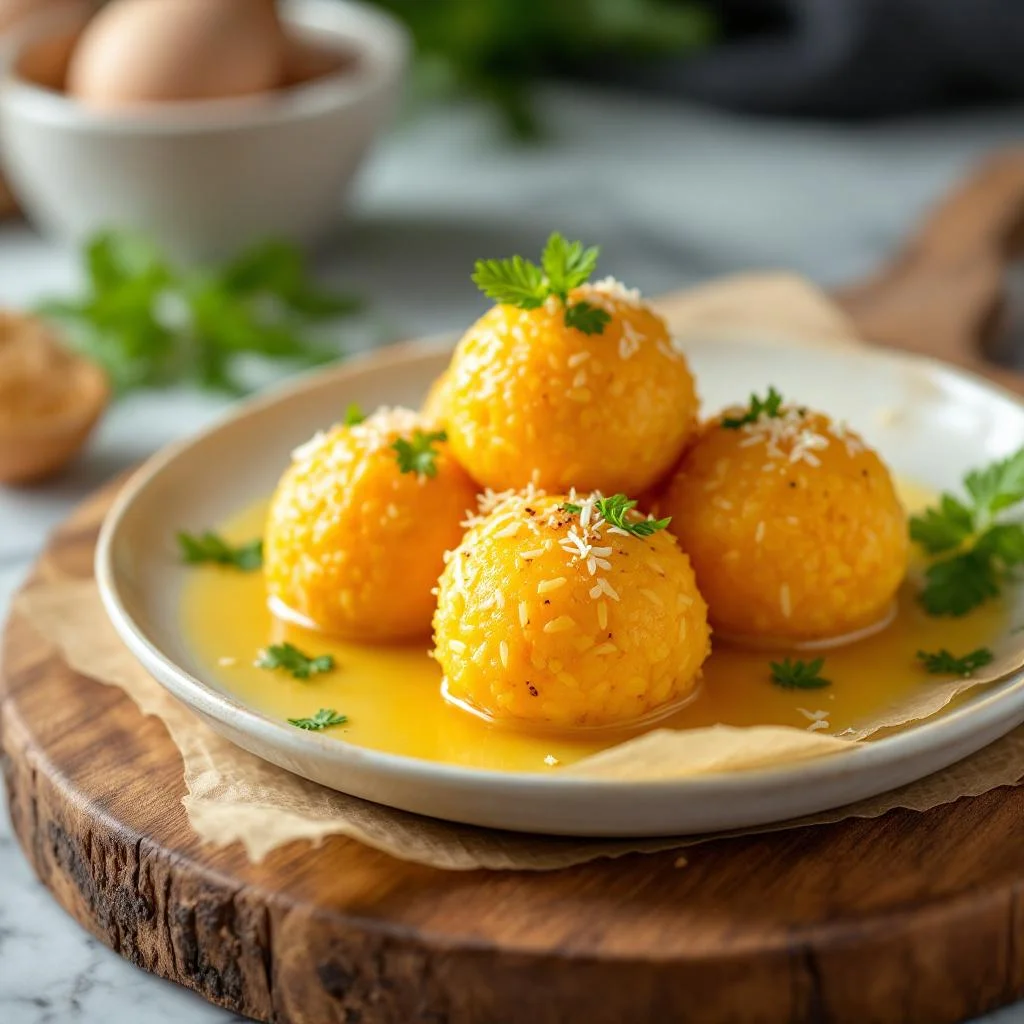 Boulettes de Coco Pochées