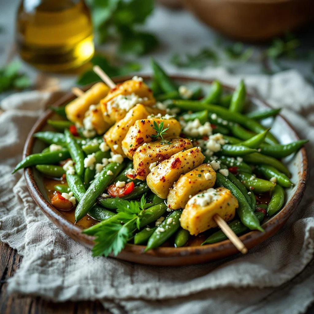 Brochette de Haricots Verts et Fromage de Minas