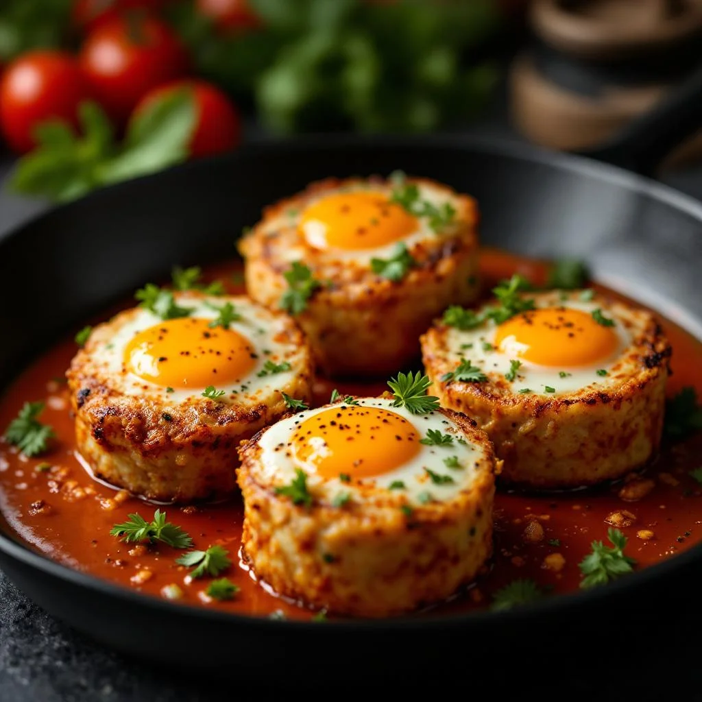 Brochettes d'Œufs à la Tunisienne