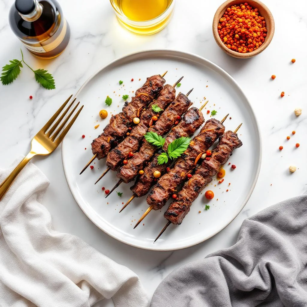 Brochettes de Bœuf aux Épices