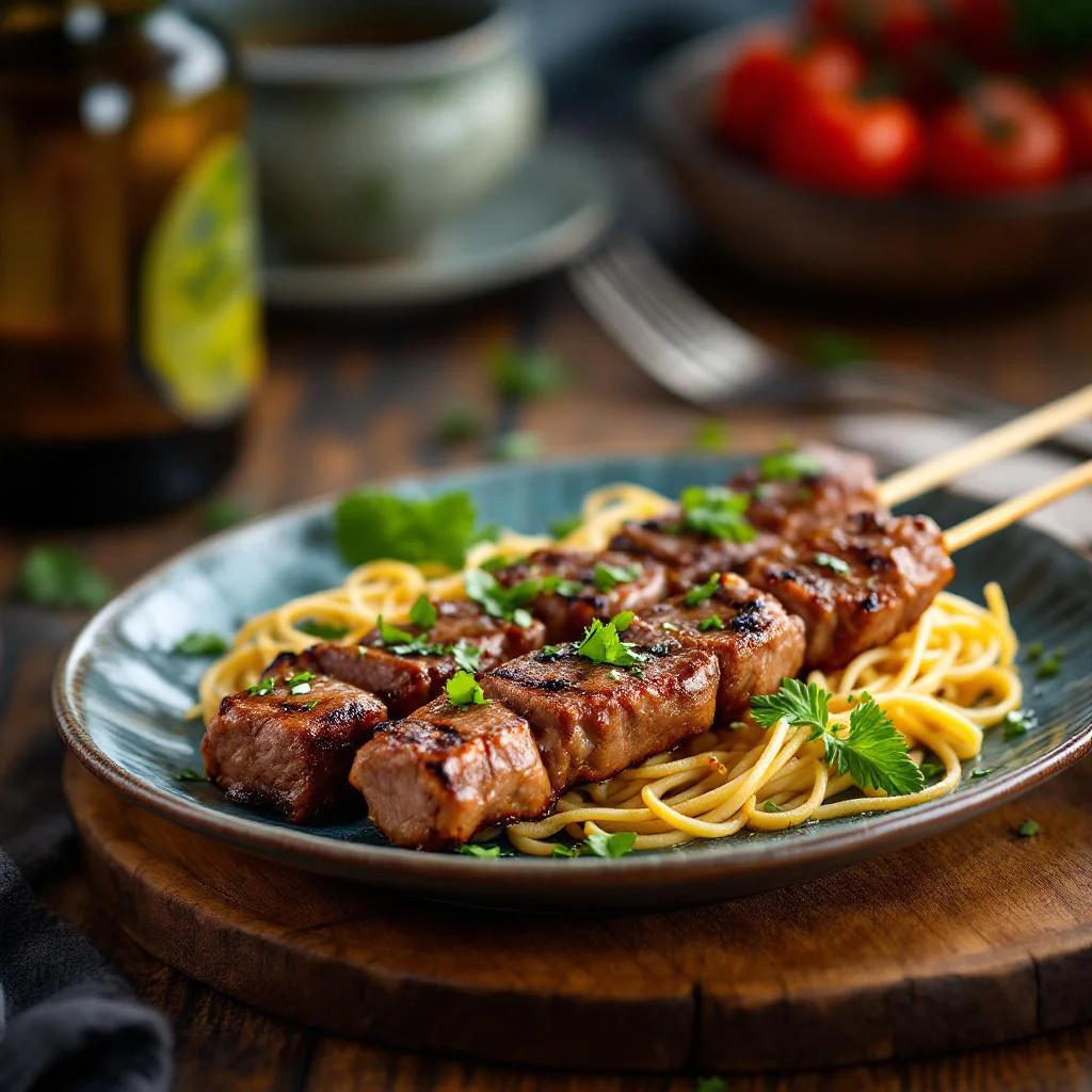 Brochettes de Boeuf Satay