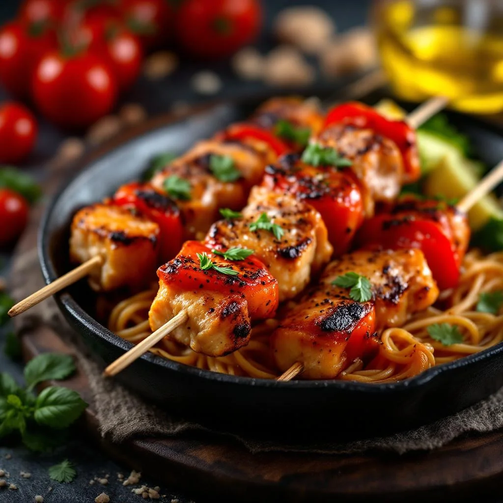 Brochettes de Sanglier aux Tomates