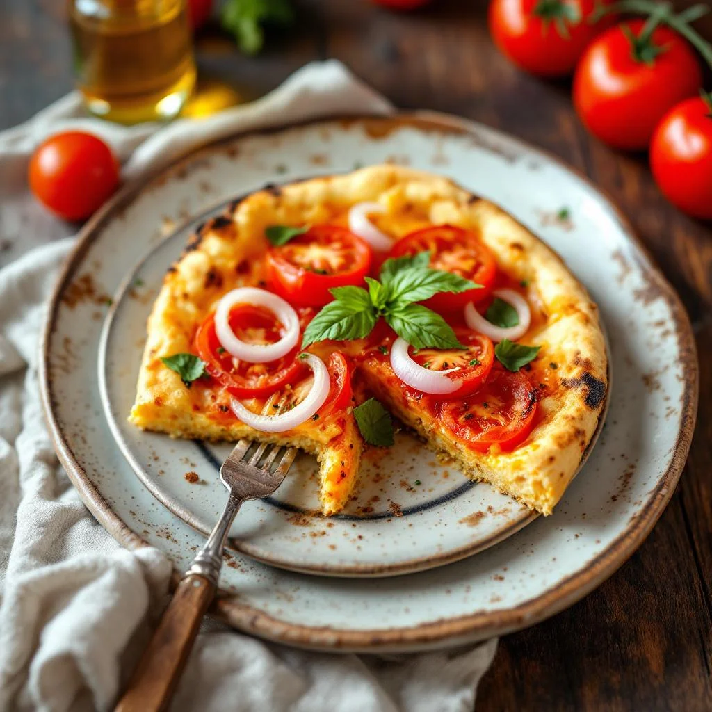 Coca de tomate et oignon