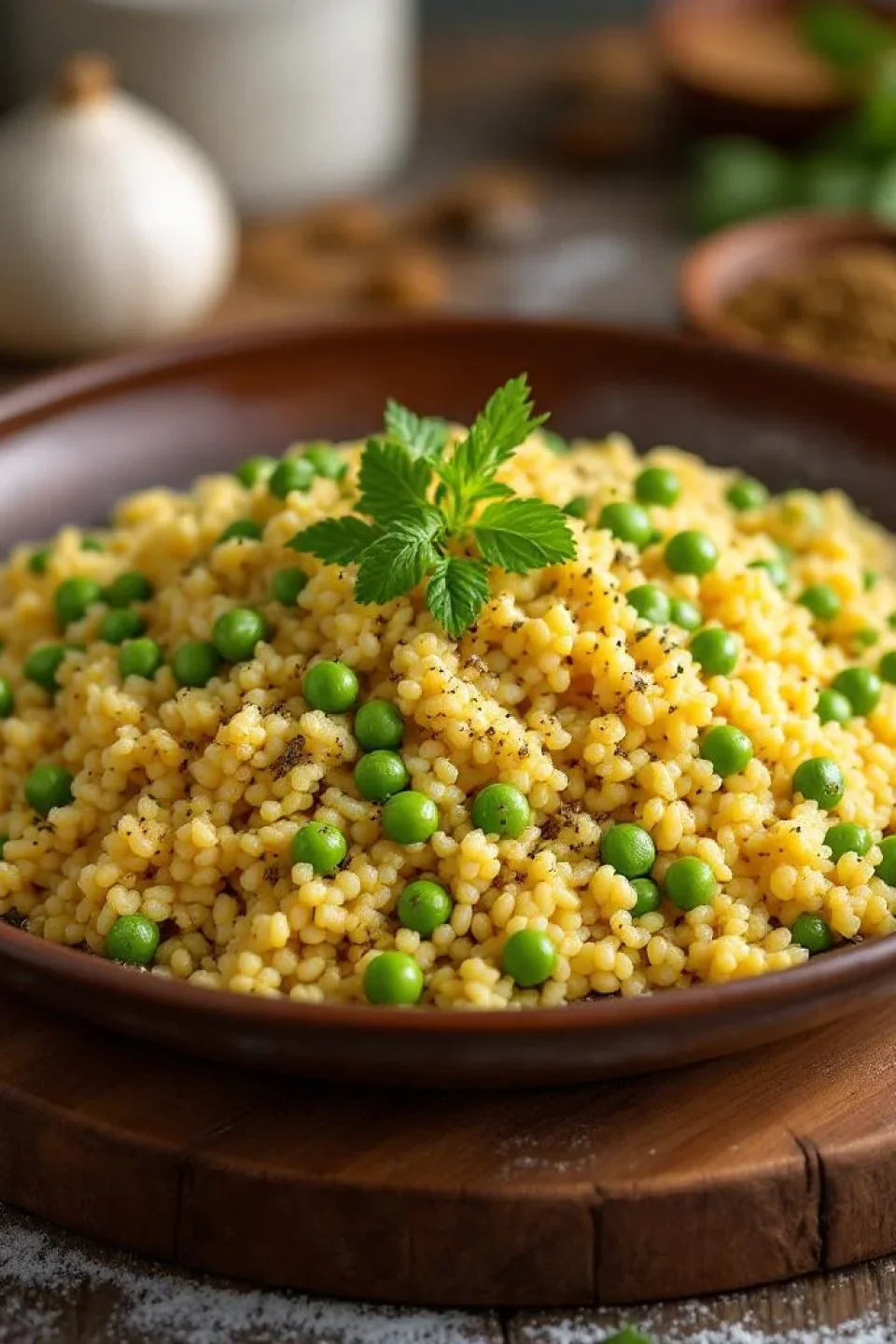 Couscous aux Pois Chiches et Menthe