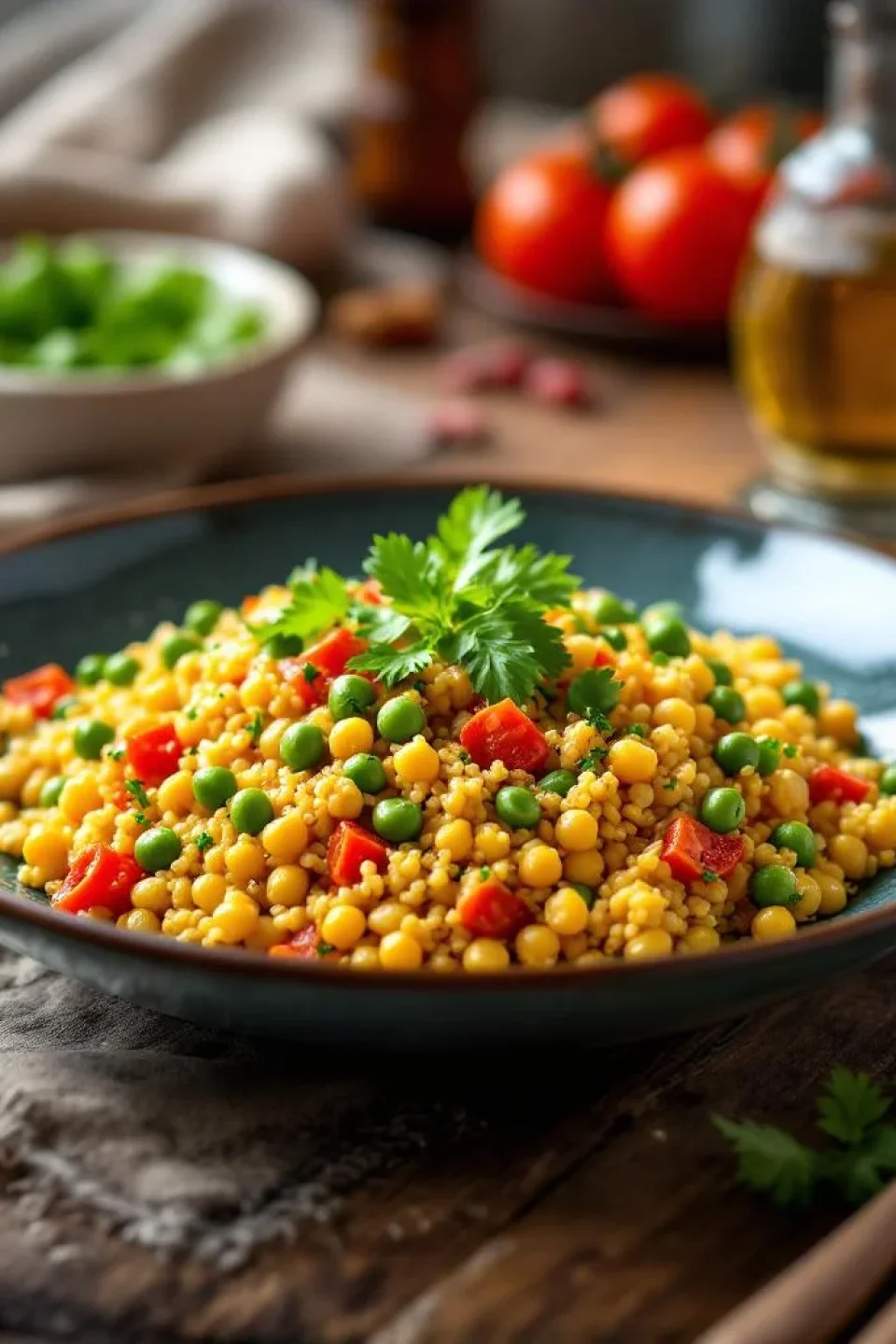 Couscous aux Pois Chiches et Thon Épicé