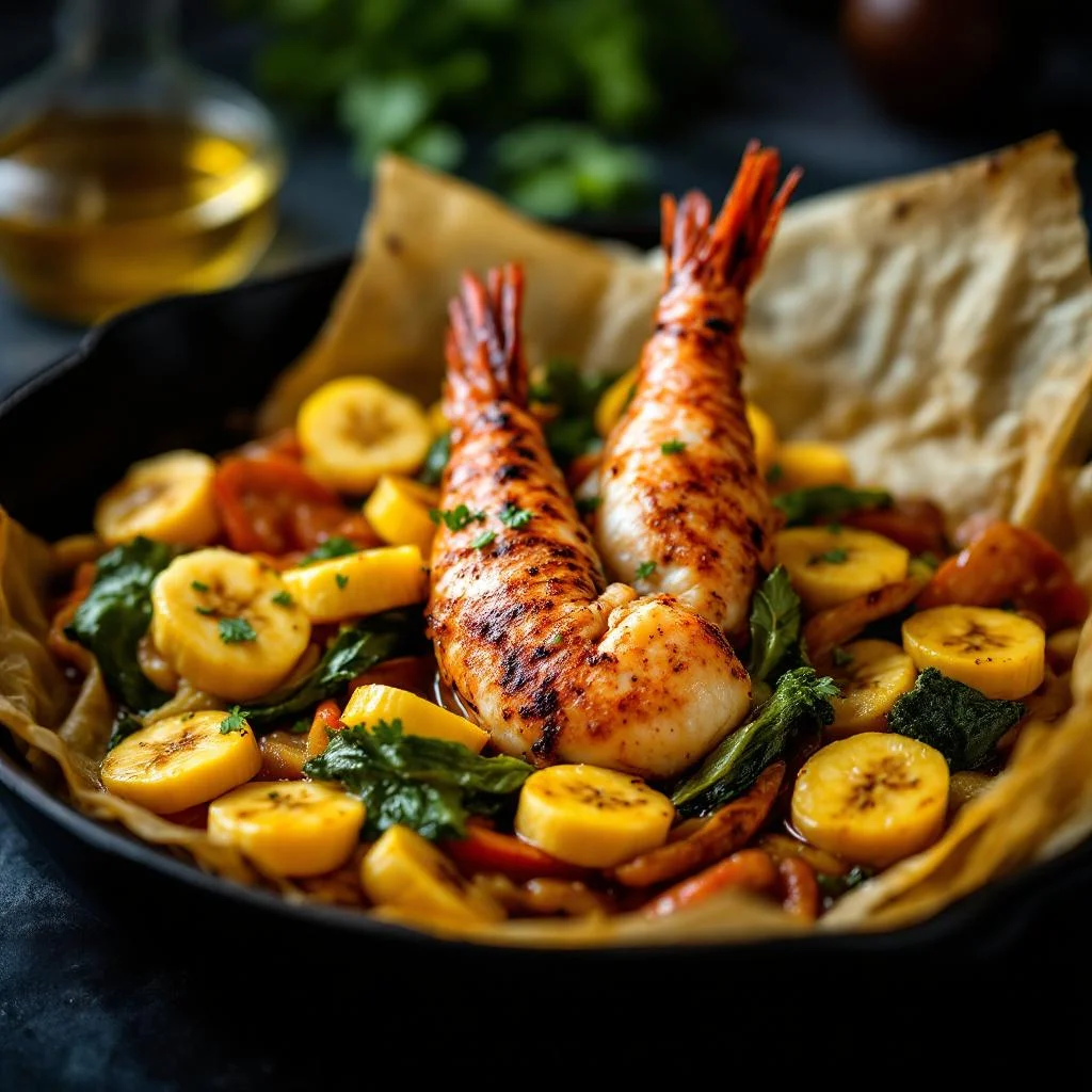 Crevettes en Papillote à la Côte d'Ivoire