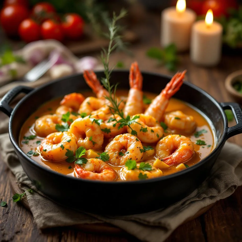 Curry de Crevettes à la Thaïlandaise