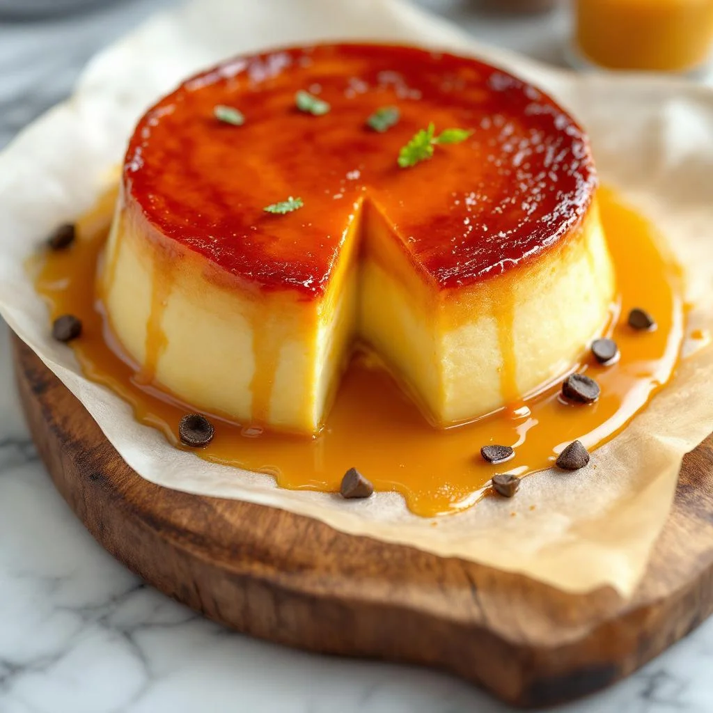 Flan Argentin au Dulce de Leche