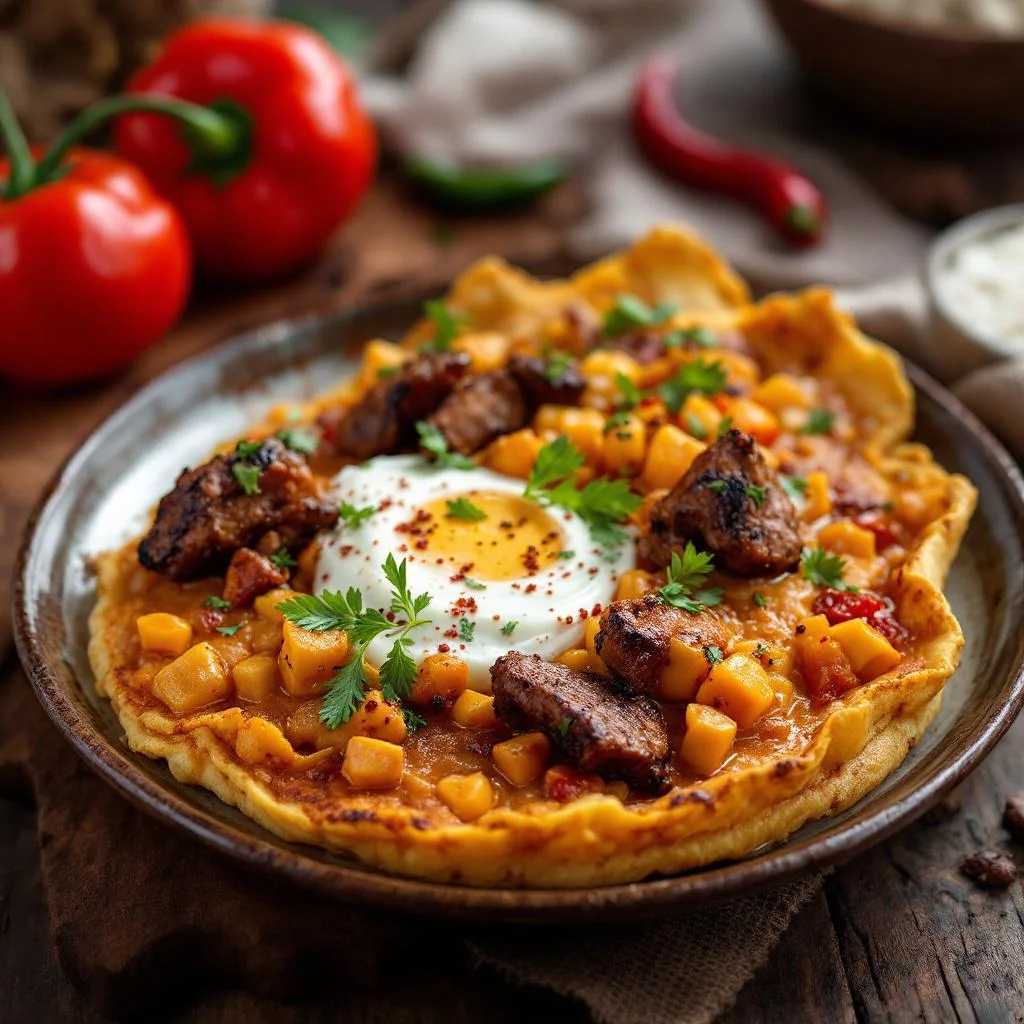 Galette de Sorgho au Gibier