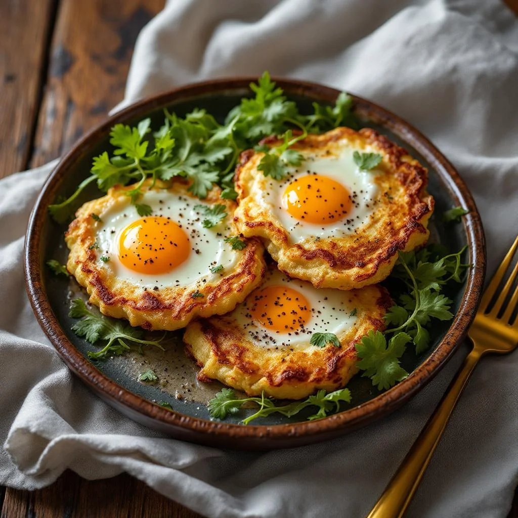 Galettes d'Oeufs au Fenouil