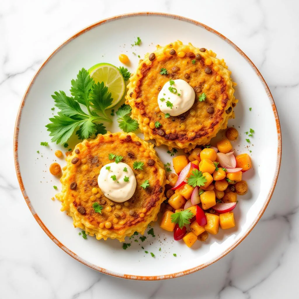 Galettes de Lentilles à la Syrienne