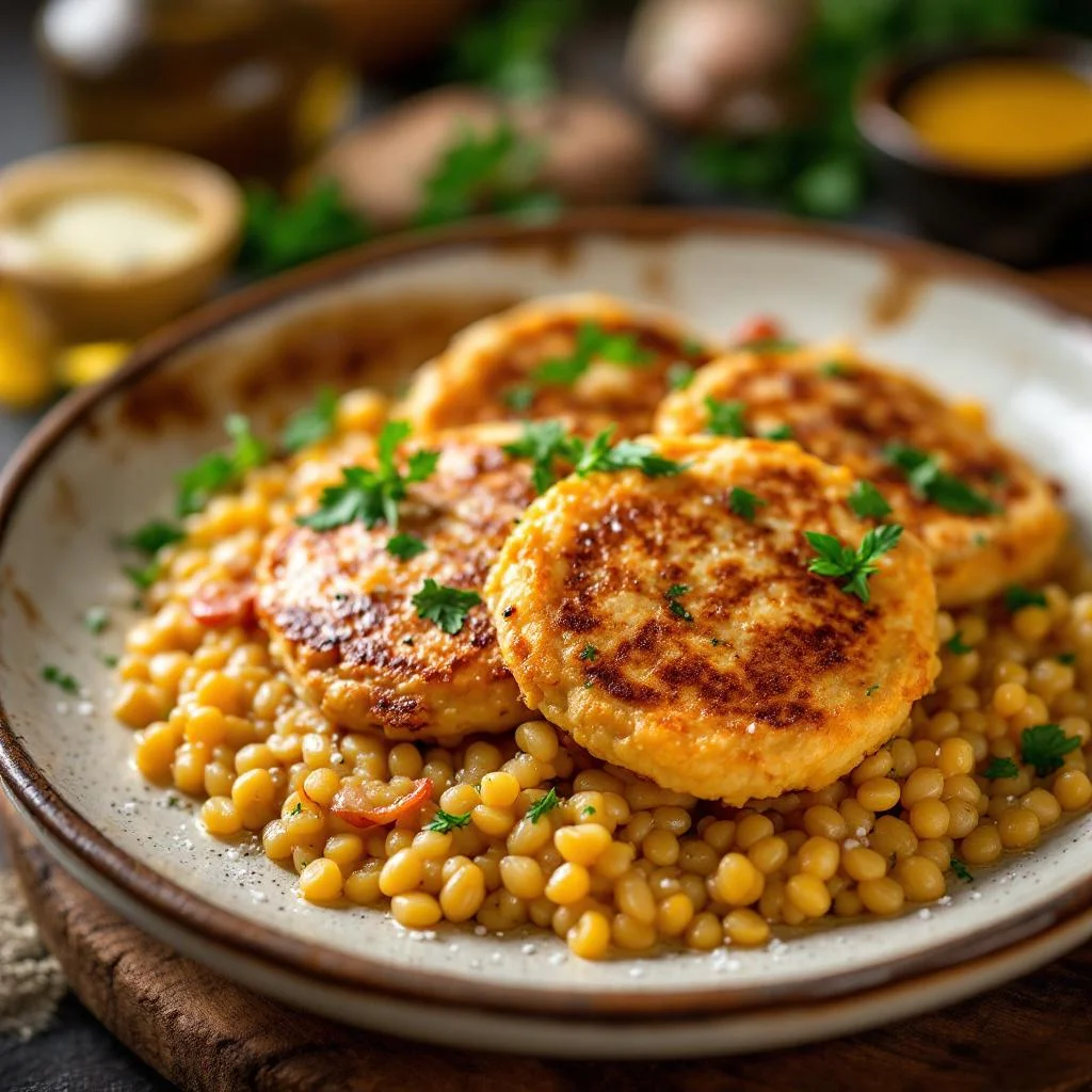 Galettes de mil aux crevettes