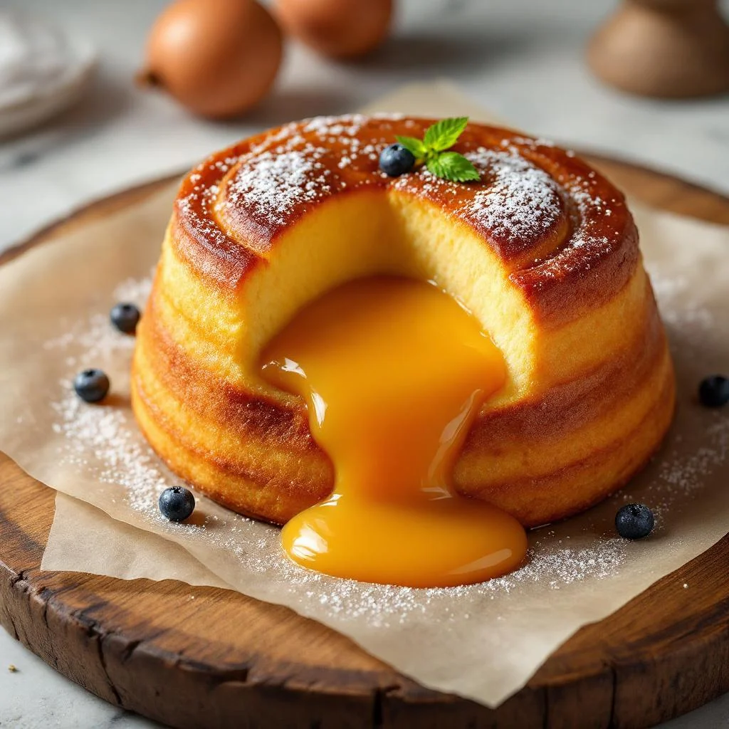 Gâteau de Dulce de Leche Poché