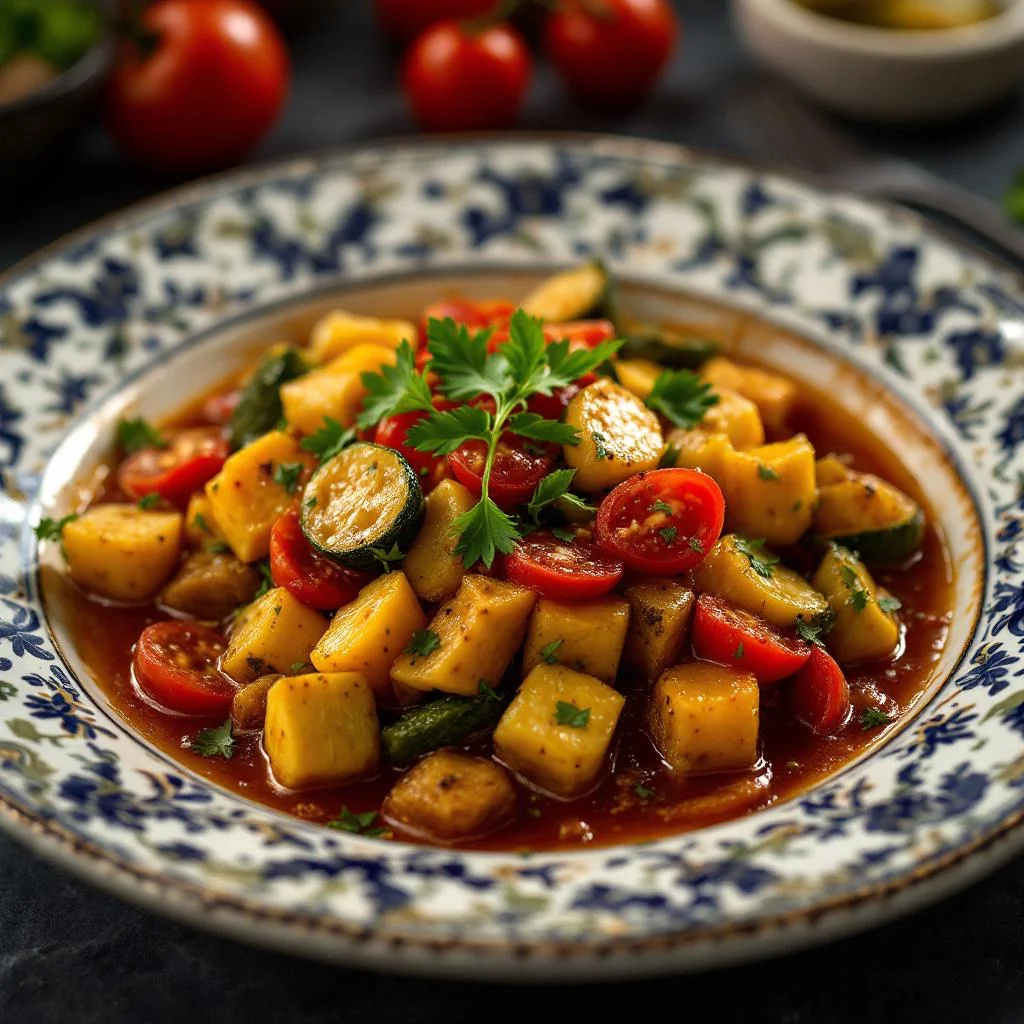 Photo de Mouhalabieh aux légumes