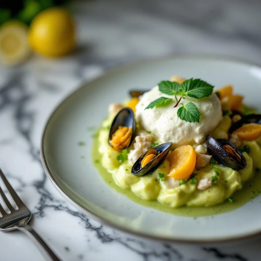 Mousse de fruits de mer au citron