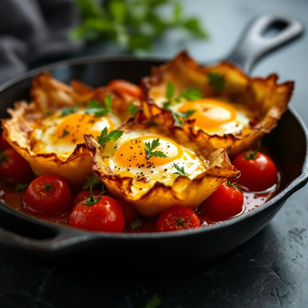 Oeufs en Papillote aux Tomates