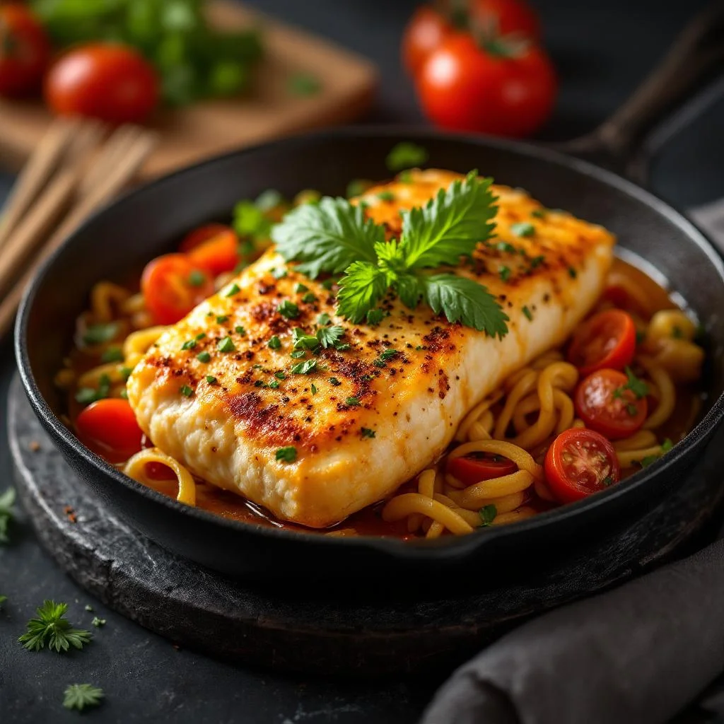 Poisson Gratiné aux Épices Thaïes