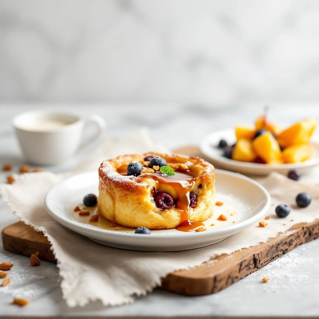 Pouding au Pain aux Fruits Secs