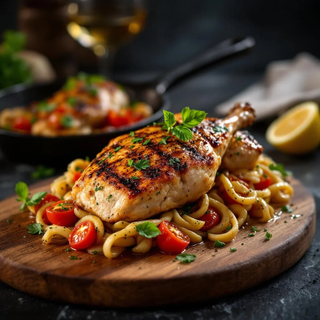 Poulet Farci aux Tomates et Herbes