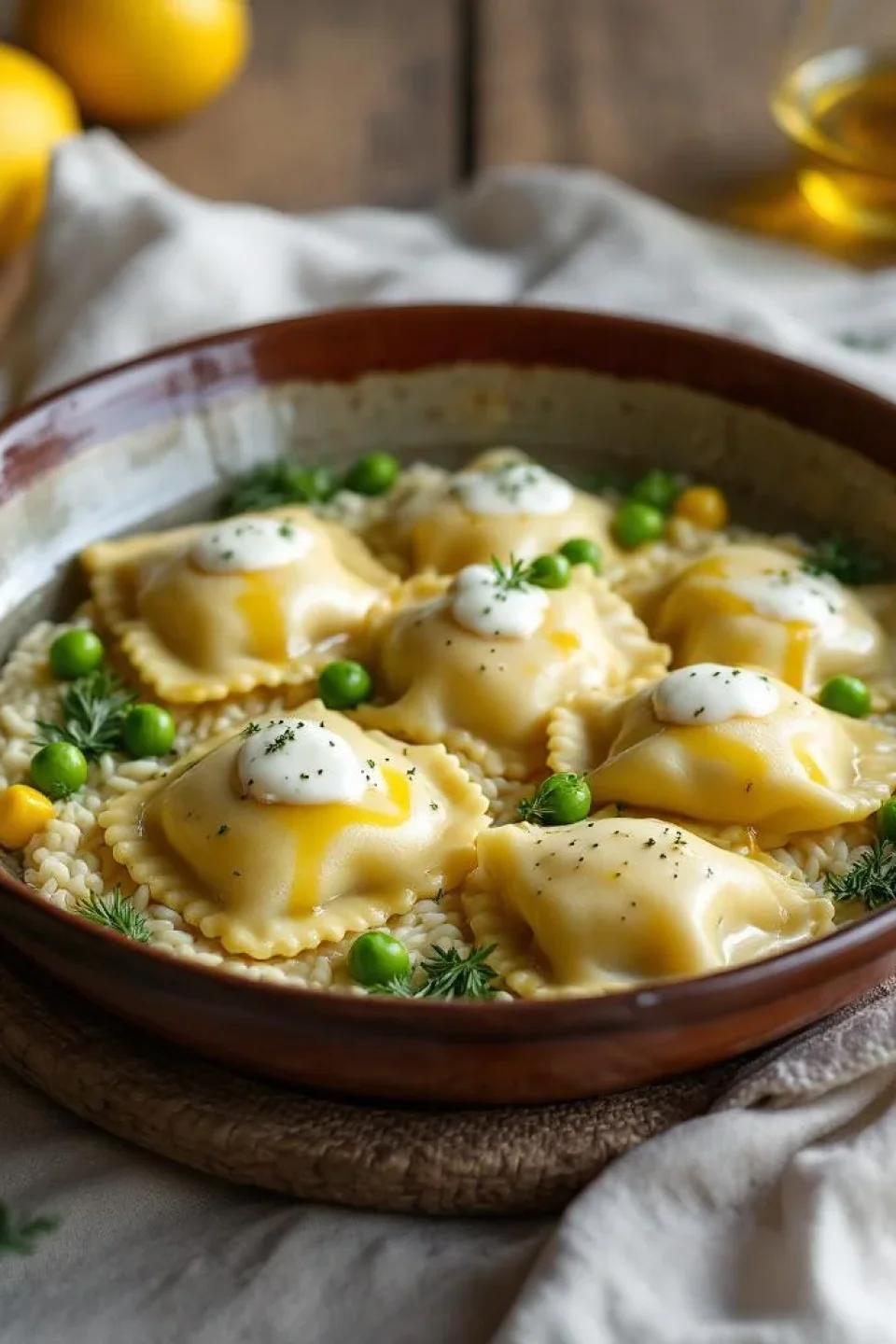 Raviolis Grecs à l'Agneau Épicé et Sauce au Yaourt