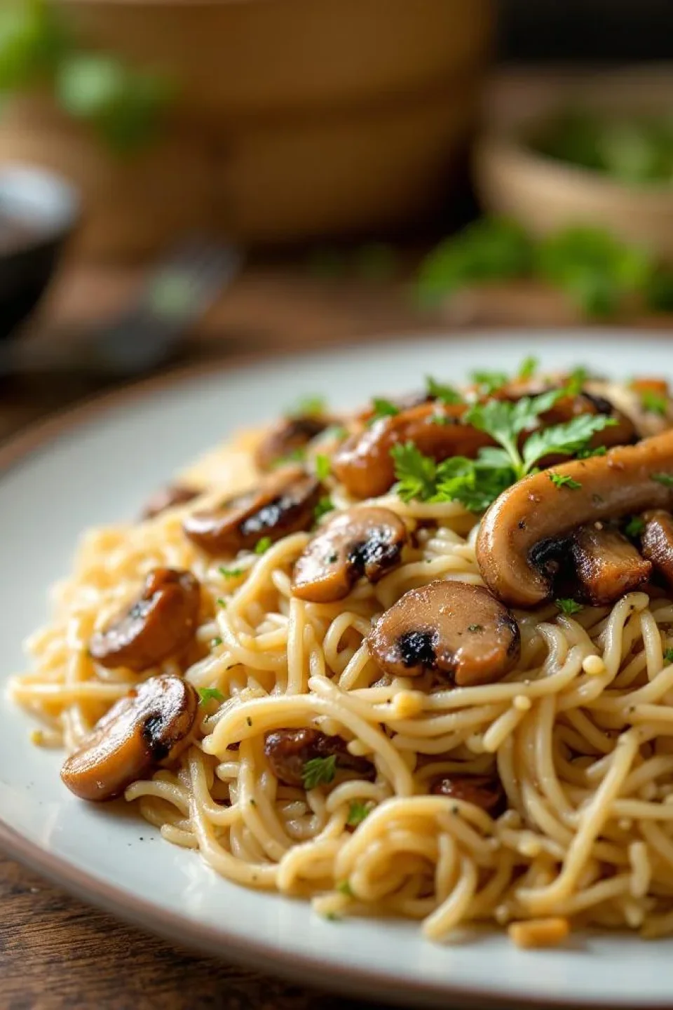 Riz Sauté aux Saucisses aux Herbes et Champignons