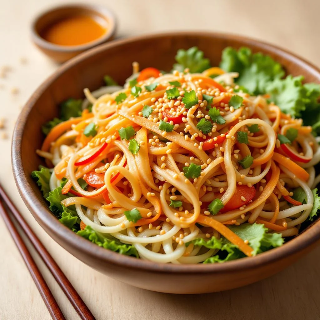 Salade de concombre à la sauce sésame