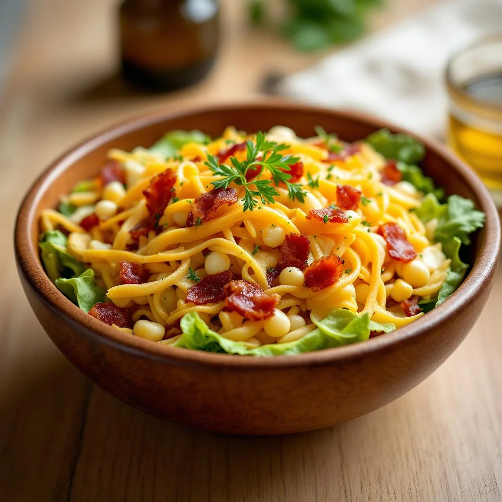 Salade de Maïs au Bacon et Cheddar