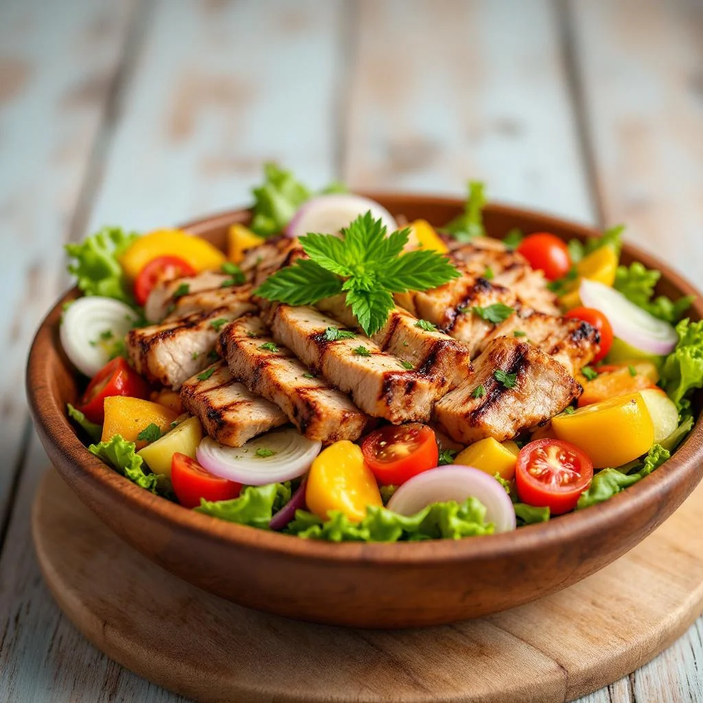 Salade de Porc Grillé aux Légumes