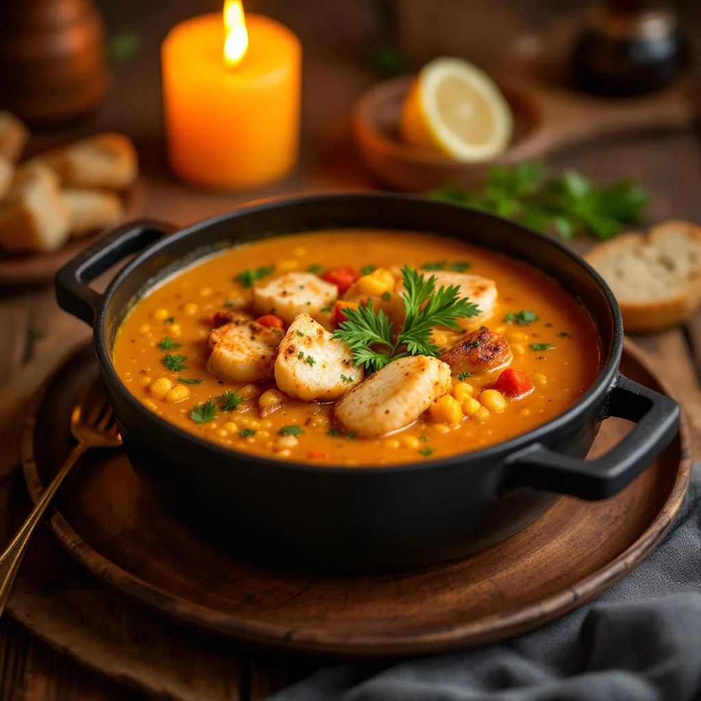 Soupe de Maïs au Poisson