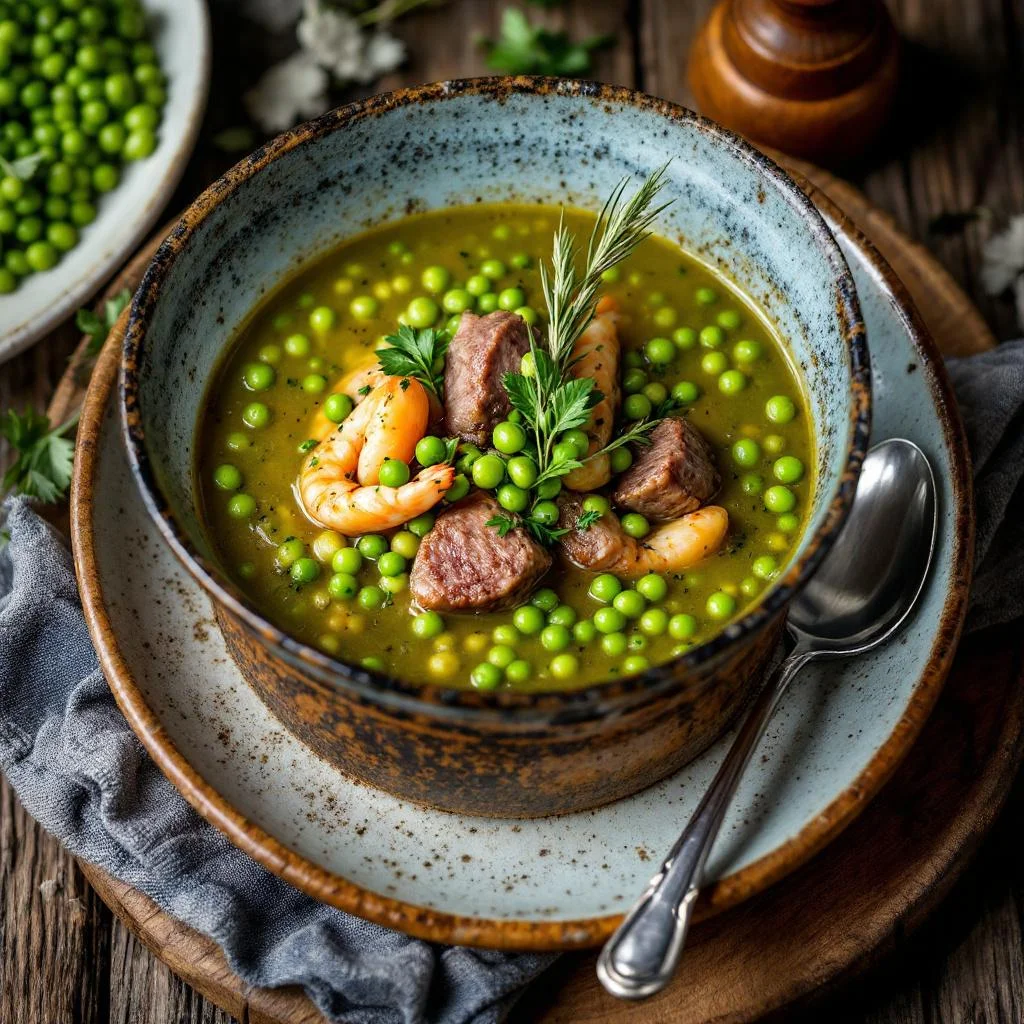 Soupe de Pois au Fumet