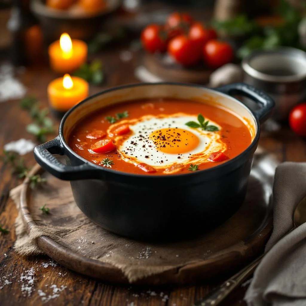 Soupe de Tomates aux Oeufs
