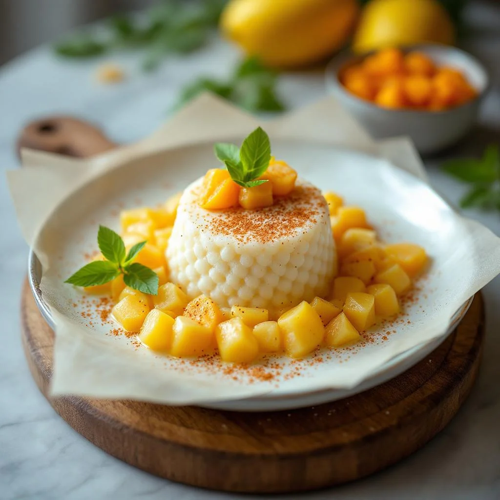 Tapioca au Lait de Coco et Mangue