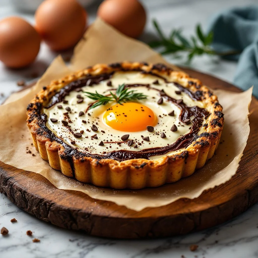 Tarte au Fromage Ricotta et Chocolat