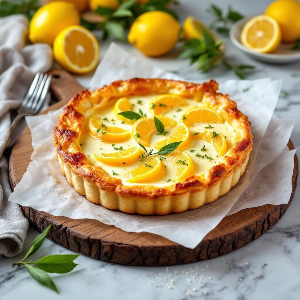 Tarte au Fromage Ricotta et Citron
