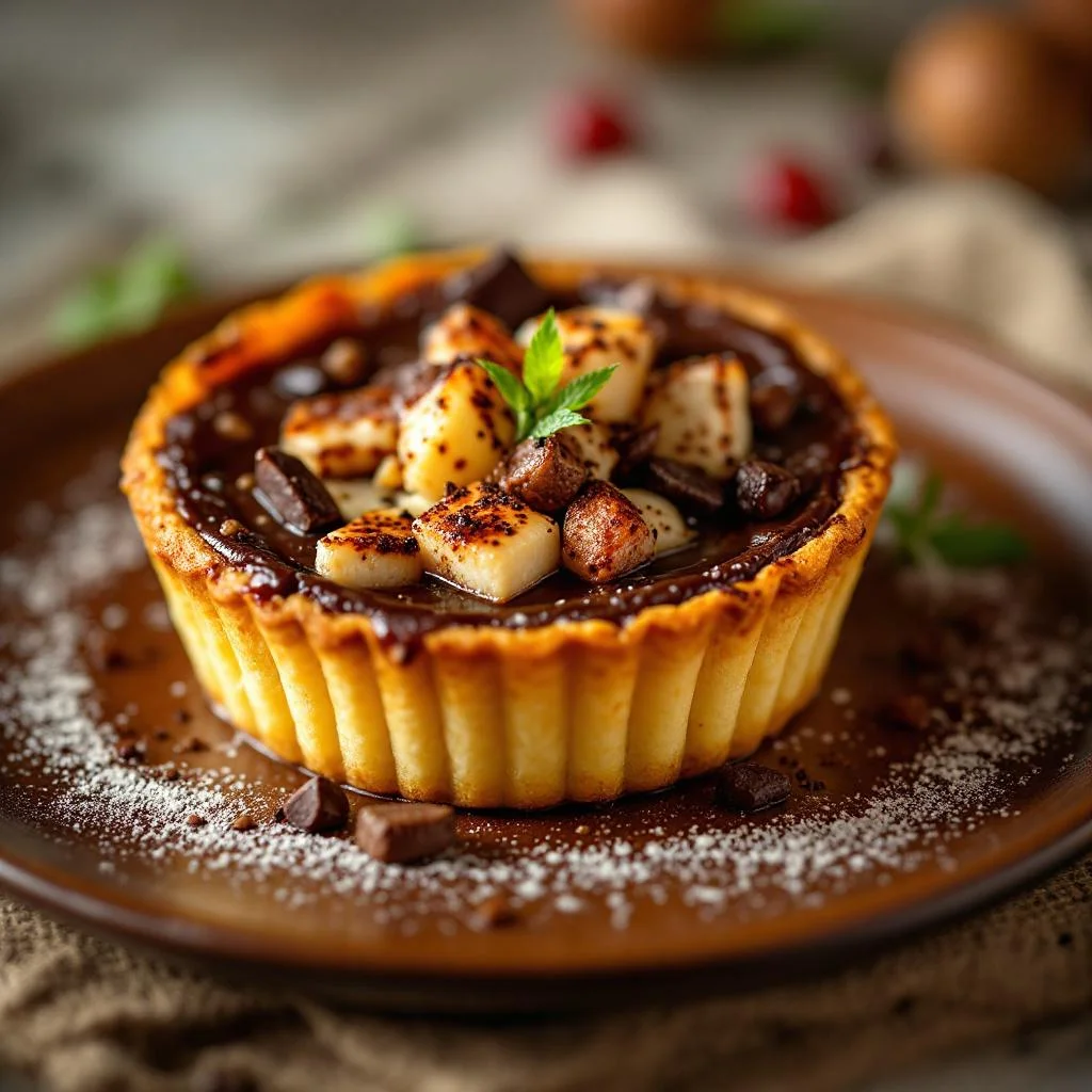 Tartes Sucrées au Cacao et aux Myrtilles
