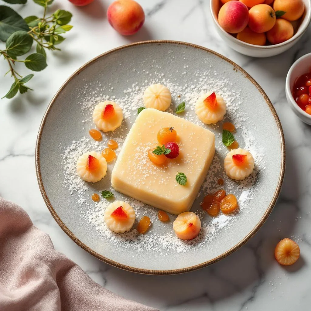 Tteok au Riz Gluant aux Litchis