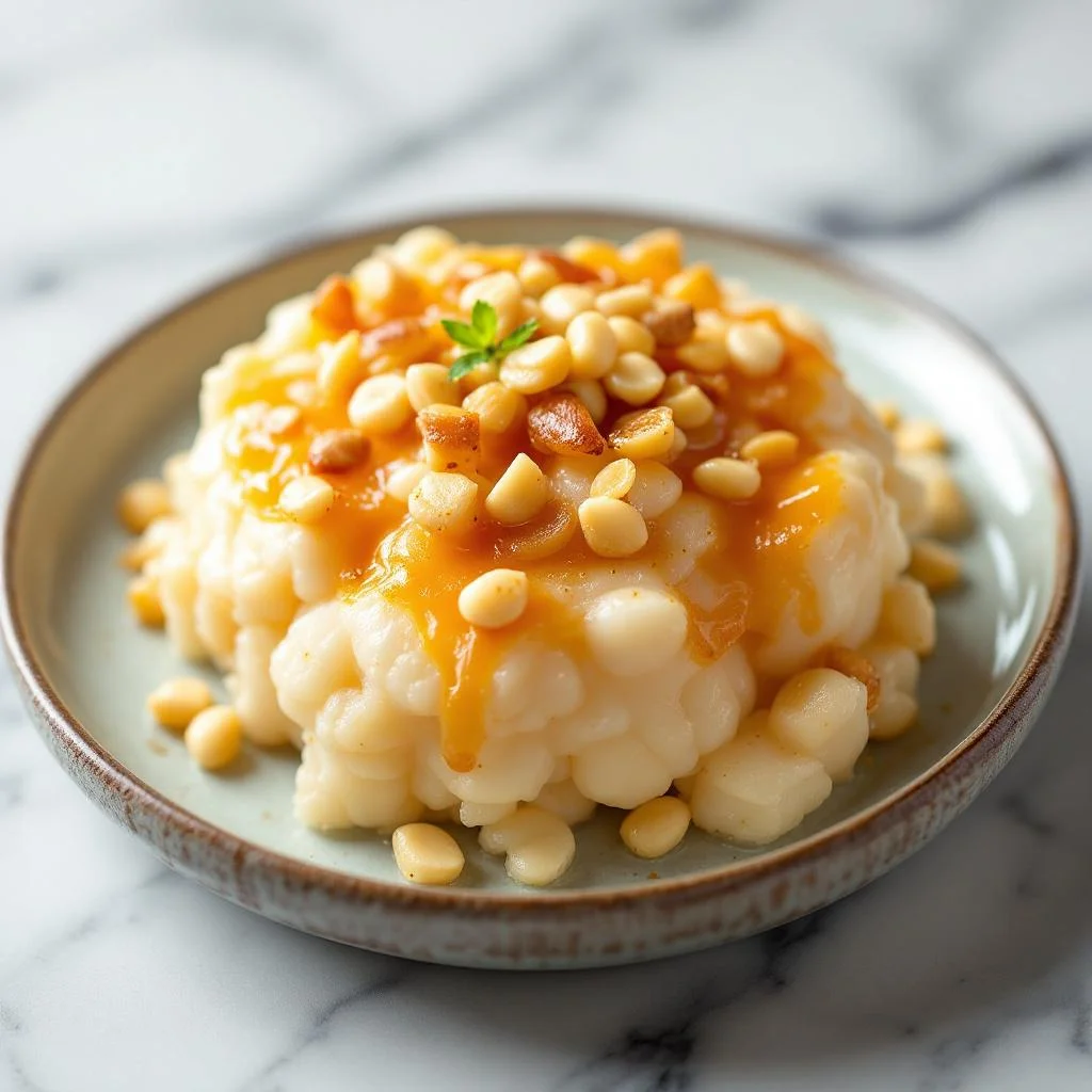 Tteok au Riz Gluant aux Noix